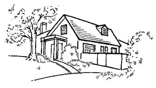 Sketch illustration of Bennett Valley Montessori School