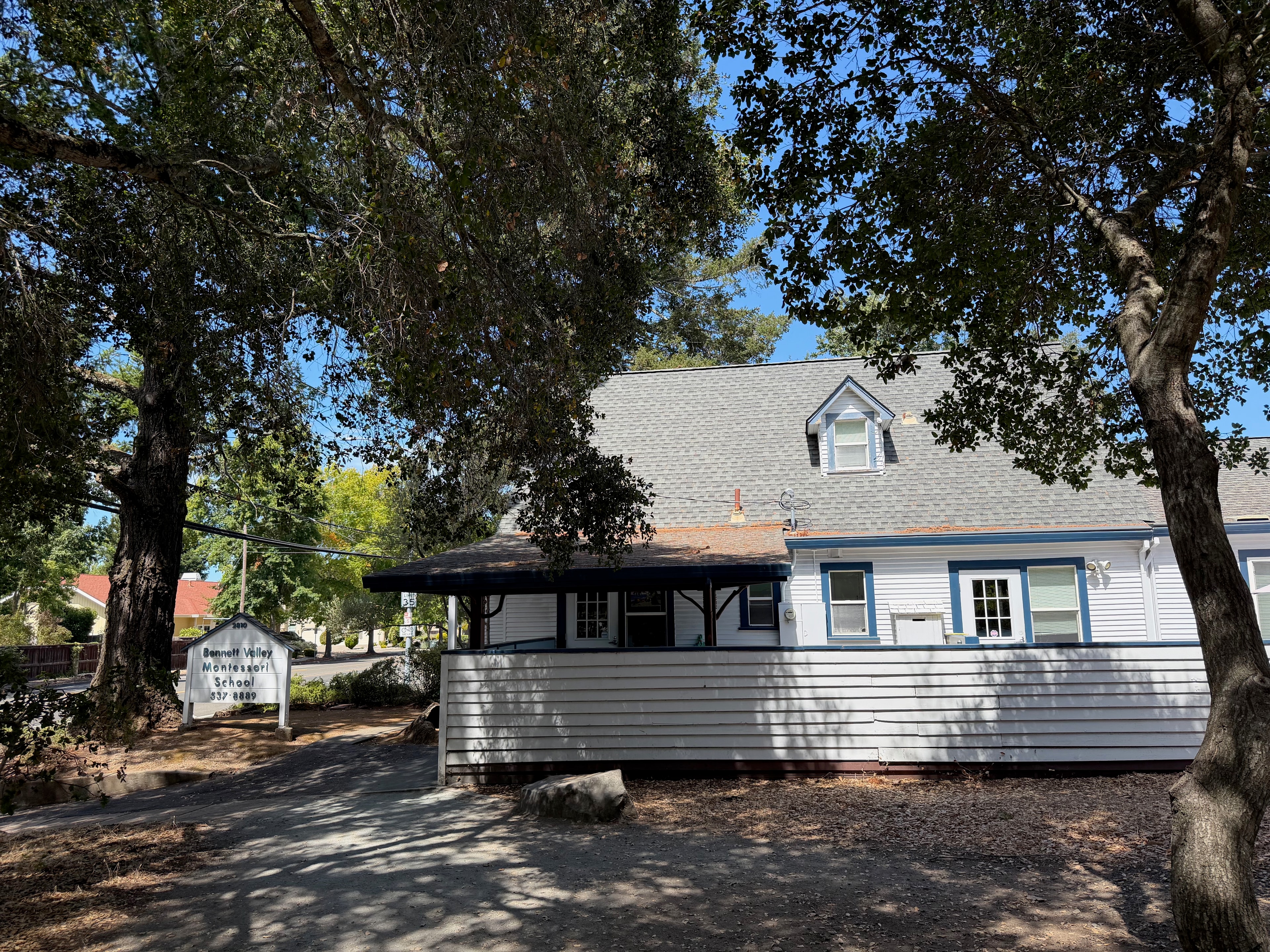 Side view of Bennett Valley Montessori School